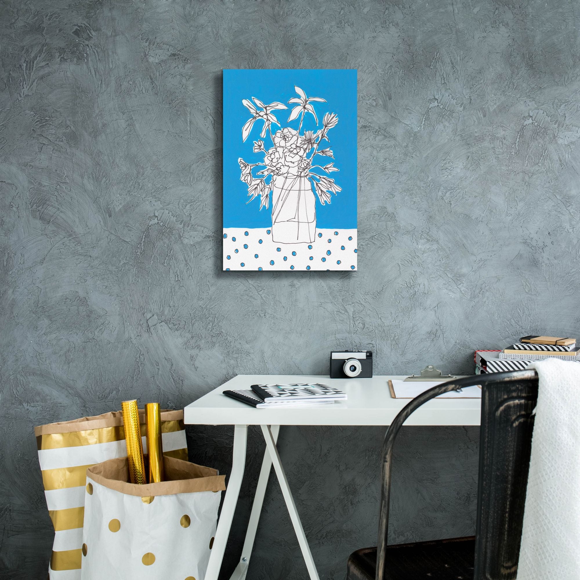 'Floral Jardiniere I' by Regina Moore, Canvas Wall Art,12 x 18