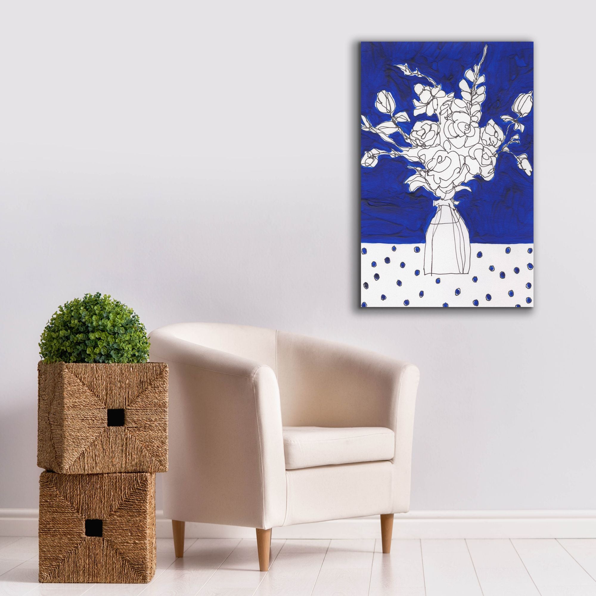 'Floral Jardiniere II' by Regina Moore, Canvas Wall Art,26x40