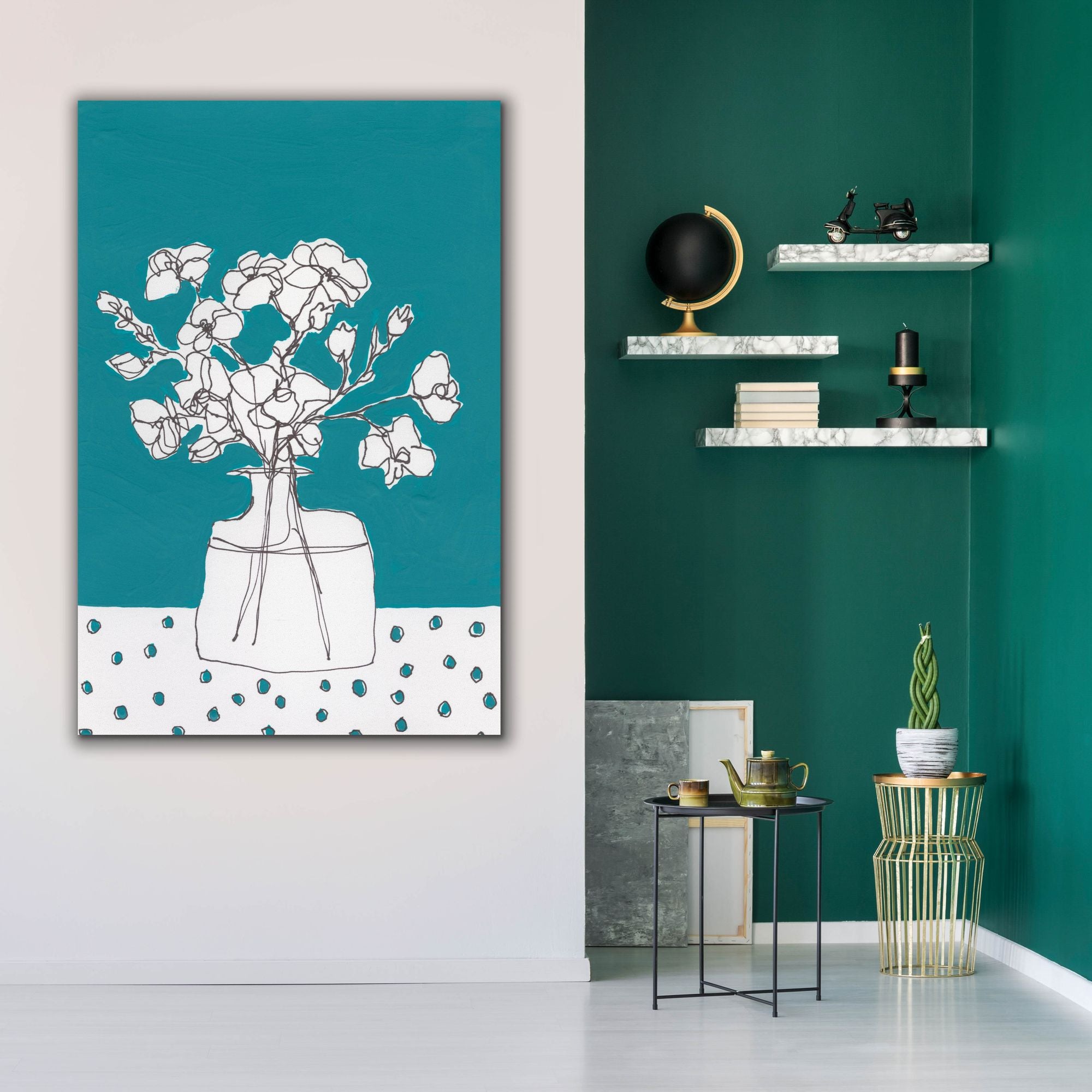 'Floral Jardiniere IV' by Regina Moore, Canvas Wall Art,40x60