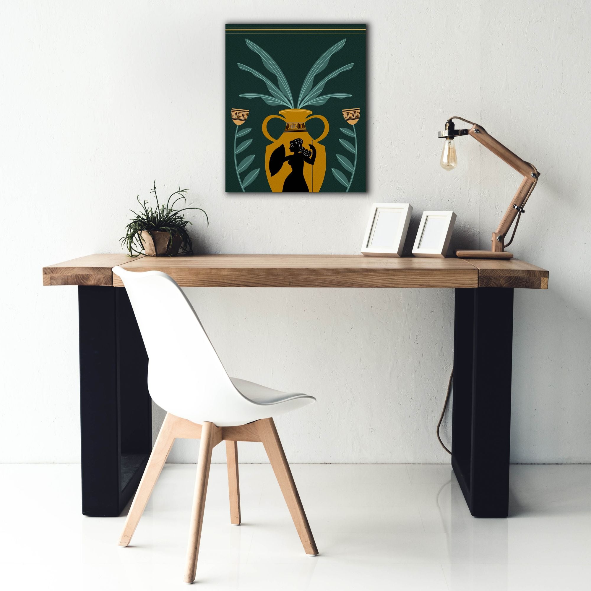 'Warrior Goddess Vase I' by Regina Moore, Canvas Wall Art,20 x 24