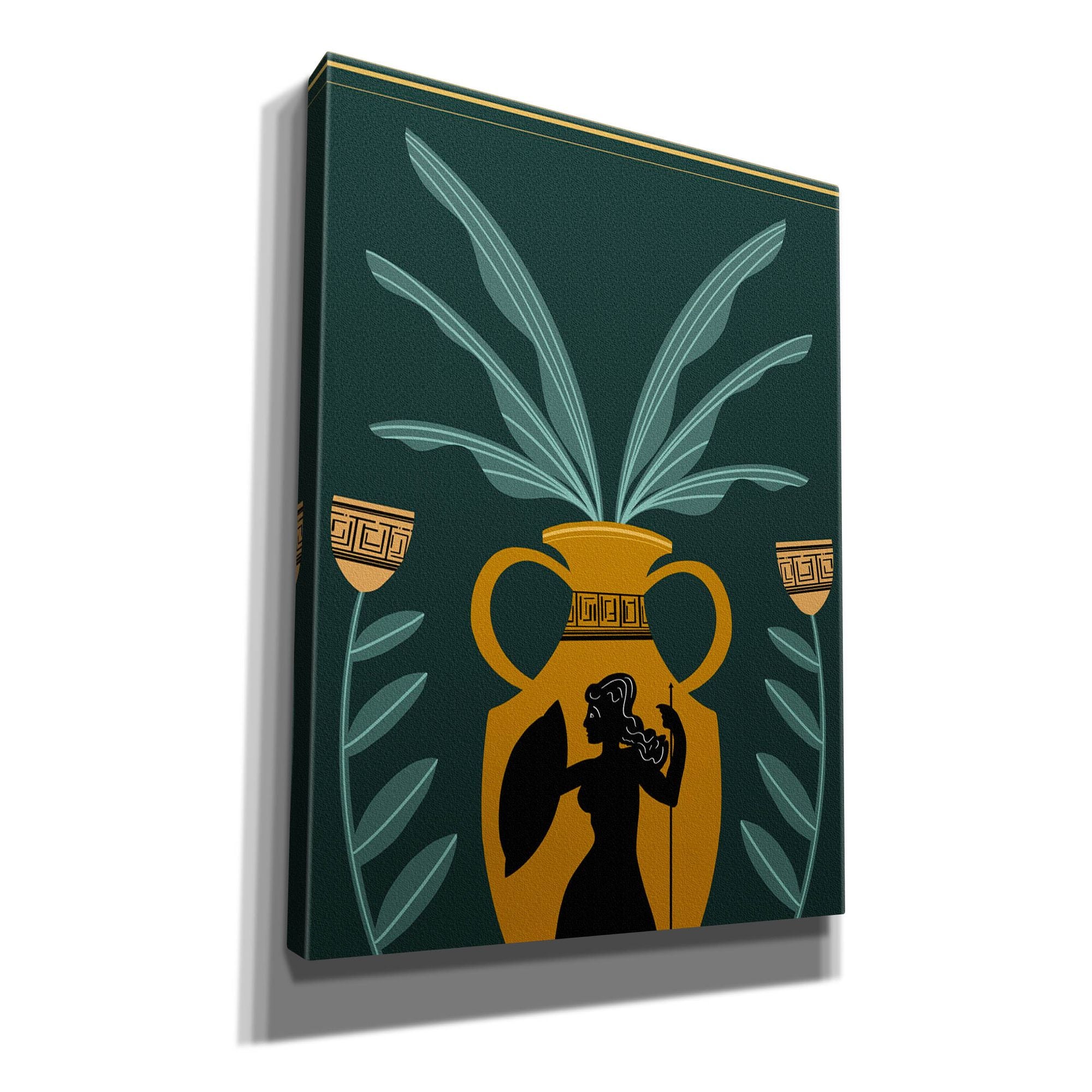 'Warrior Goddess Vase I' by Regina Moore, Canvas Wall Art