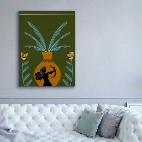Image of 'Warrior Goddess Vase II' by Regina Moore, Canvas Wall Art,40x54