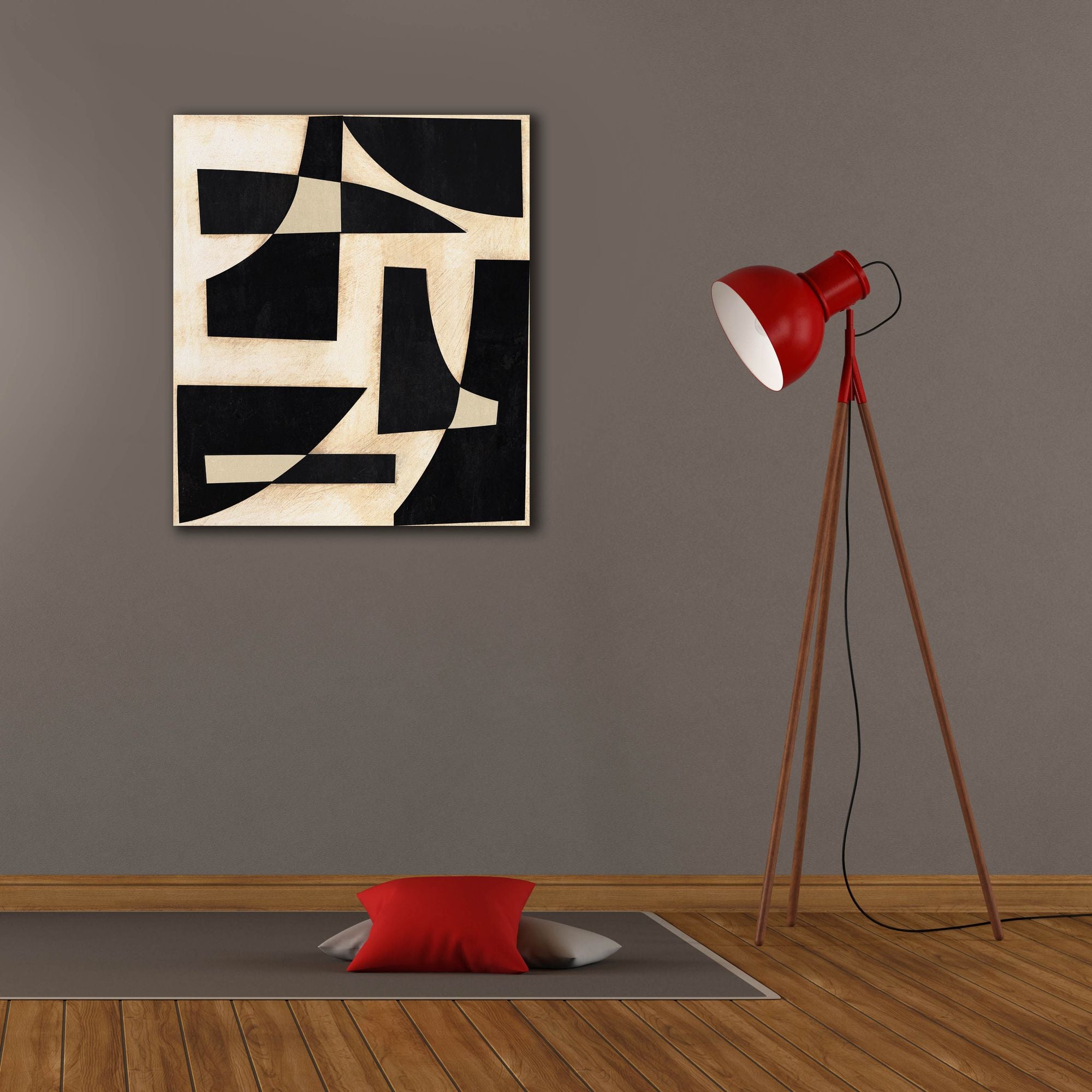 'Onyx Cutout Shapes I' by Regina Moore, Canvas Wall Art,26x30