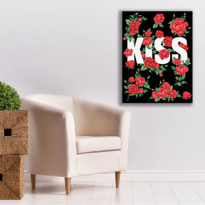 'Love Kiss I' by Regina Moore, Canvas Wall Art,26 x 34