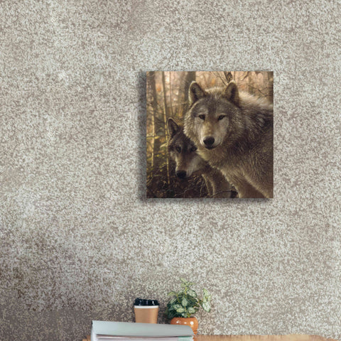 Image of 'Wood Land Companions' by Collin Bogle, Canvas Wall Art,18x18