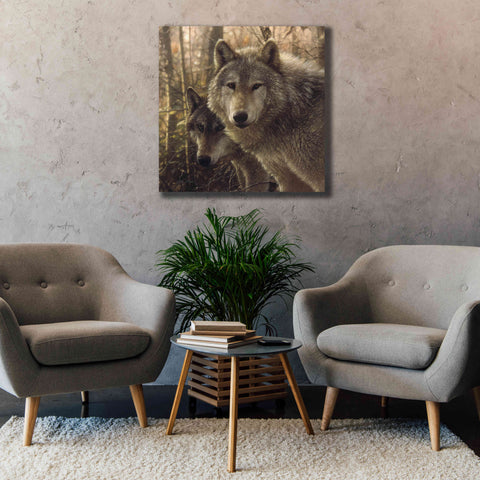 Image of 'Wood Land Companions' by Collin Bogle, Canvas Wall Art,37x37