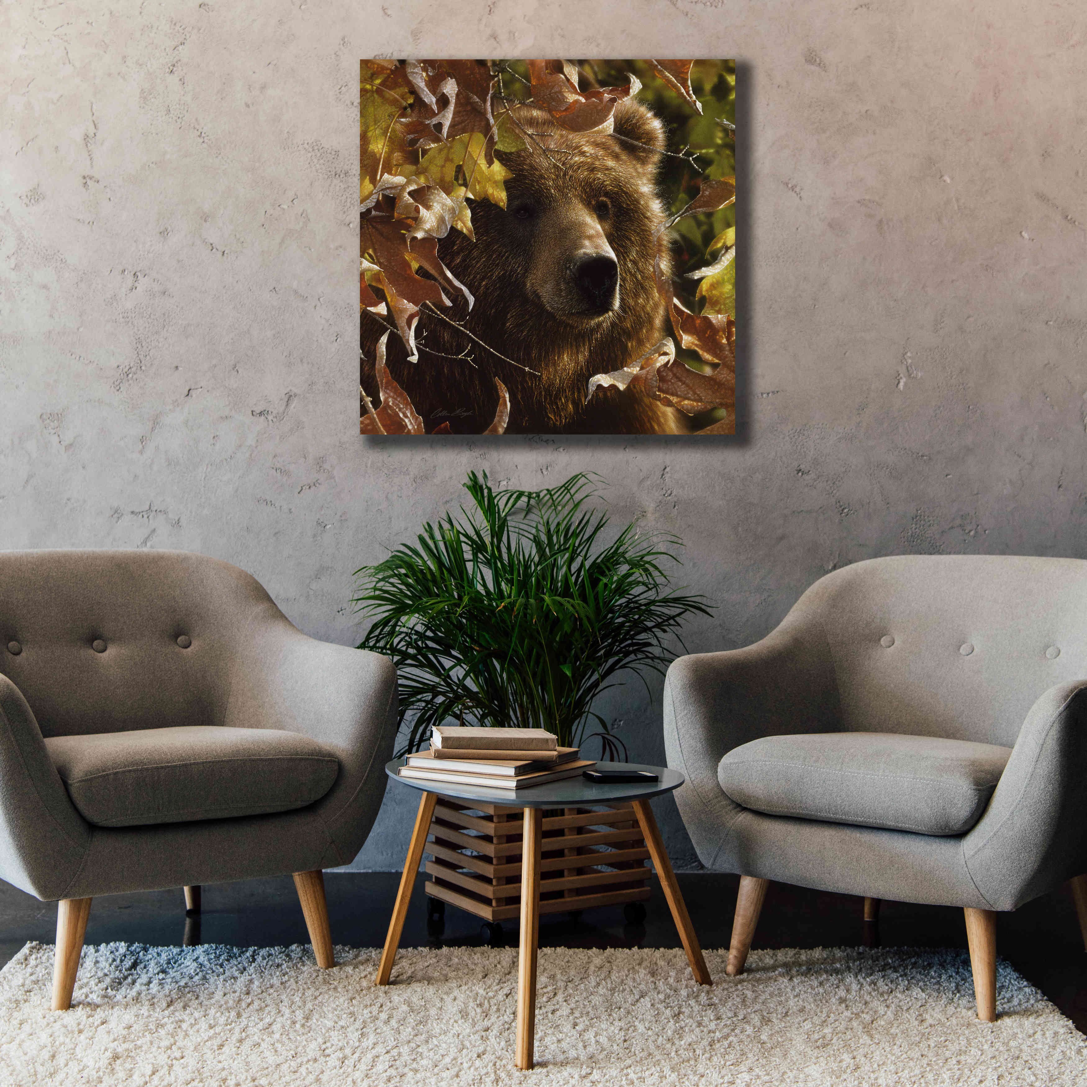 'Legend Of The Fall' by Collin Bogle, Canvas Wall Art,37x37