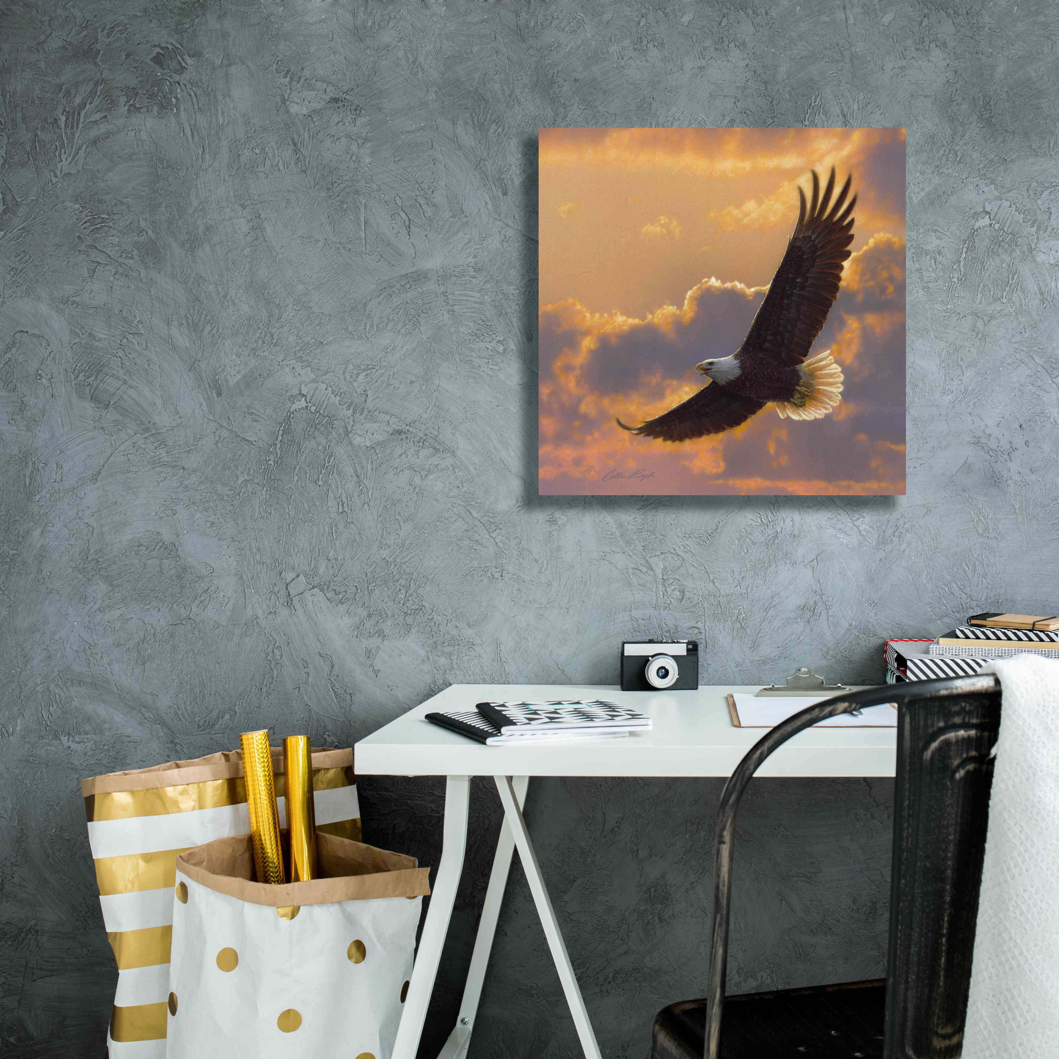'Soaring Spirit' by Collin Bogle, Canvas Wall Art,18x18