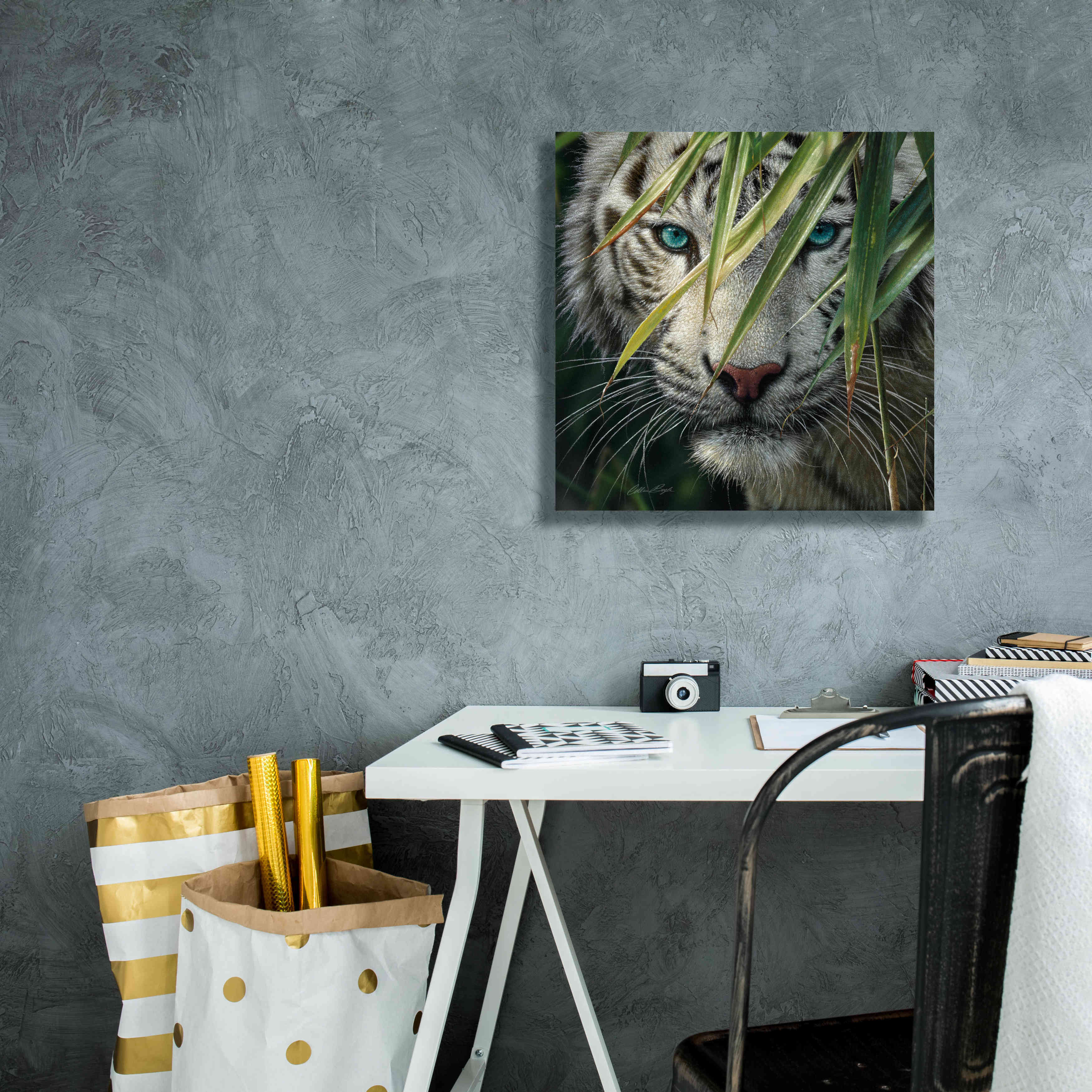 'Watching and Waiting' by Collin Bogle, Canvas Wall Art,18x18