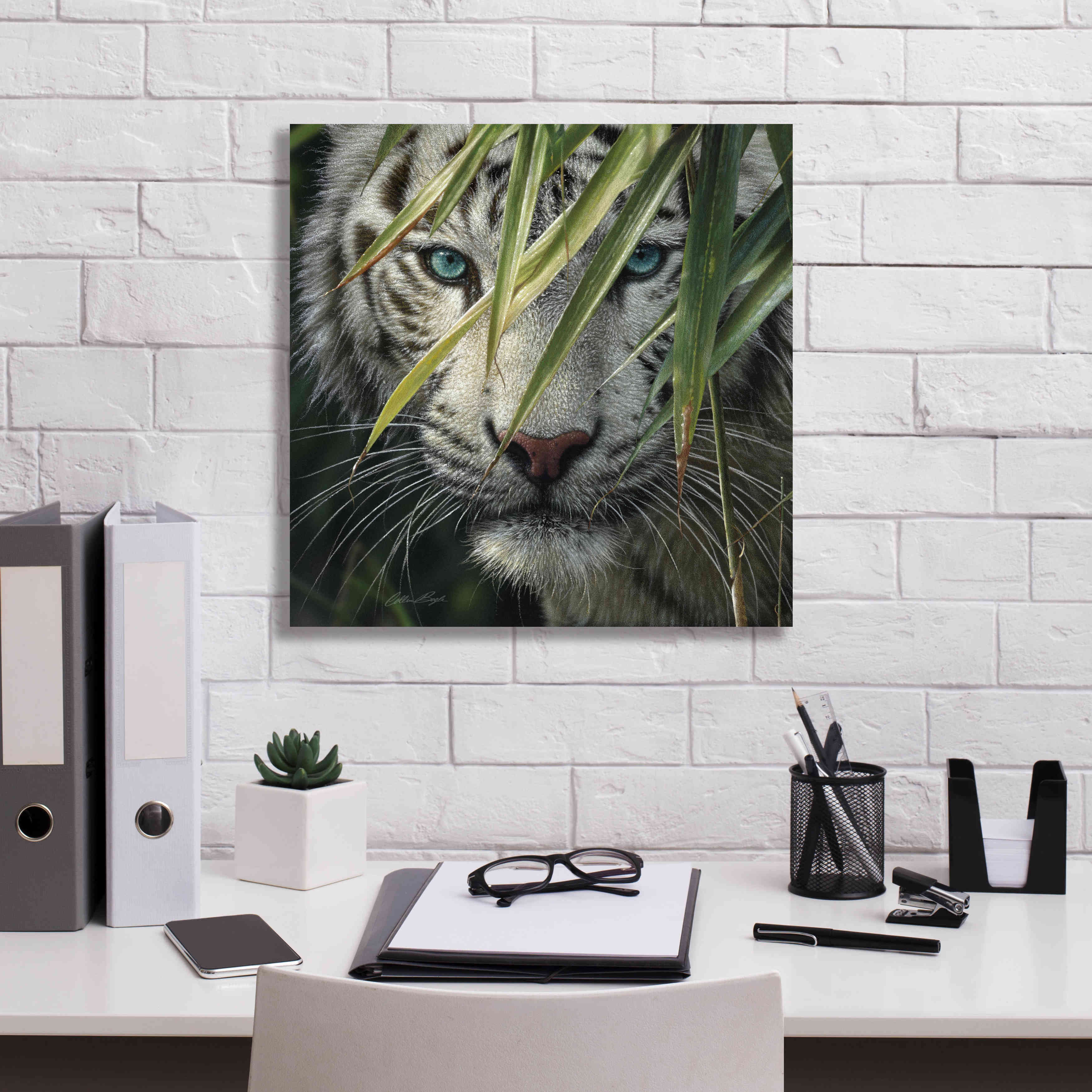 'Watching and Waiting' by Collin Bogle, Canvas Wall Art,18x18