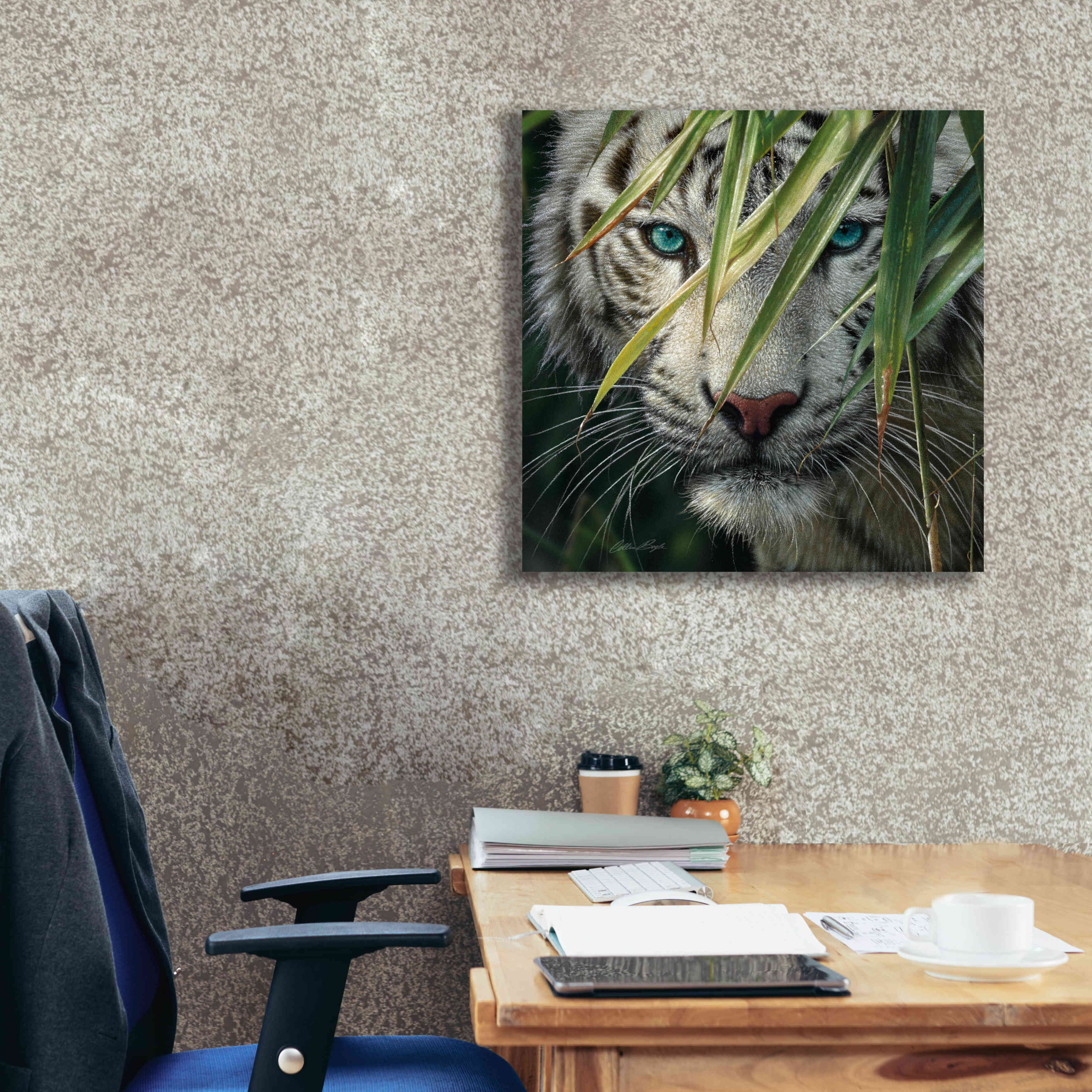 'Watching and Waiting' by Collin Bogle, Canvas Wall Art,26x26