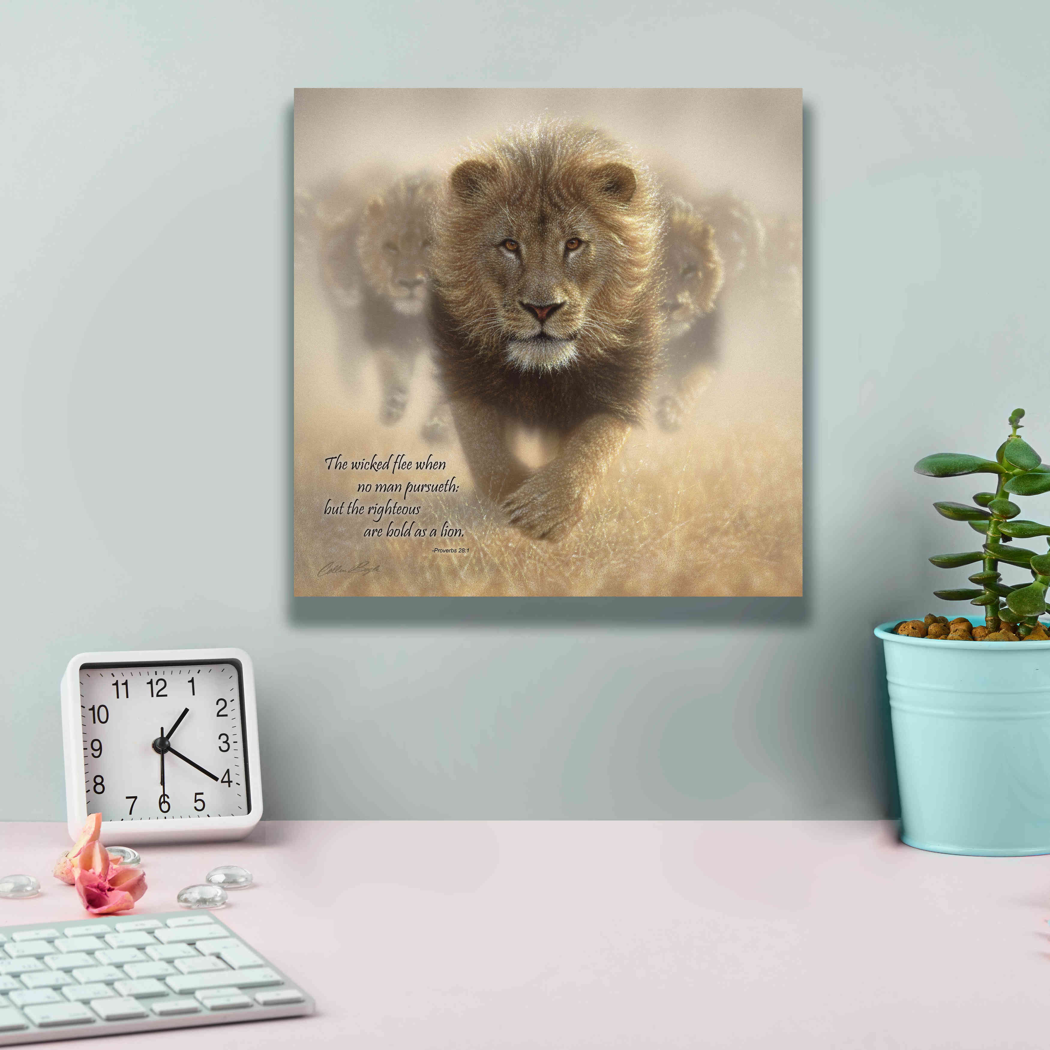 'Wicked Flee' by Collin Bogle, Canvas Wall Art,12x12