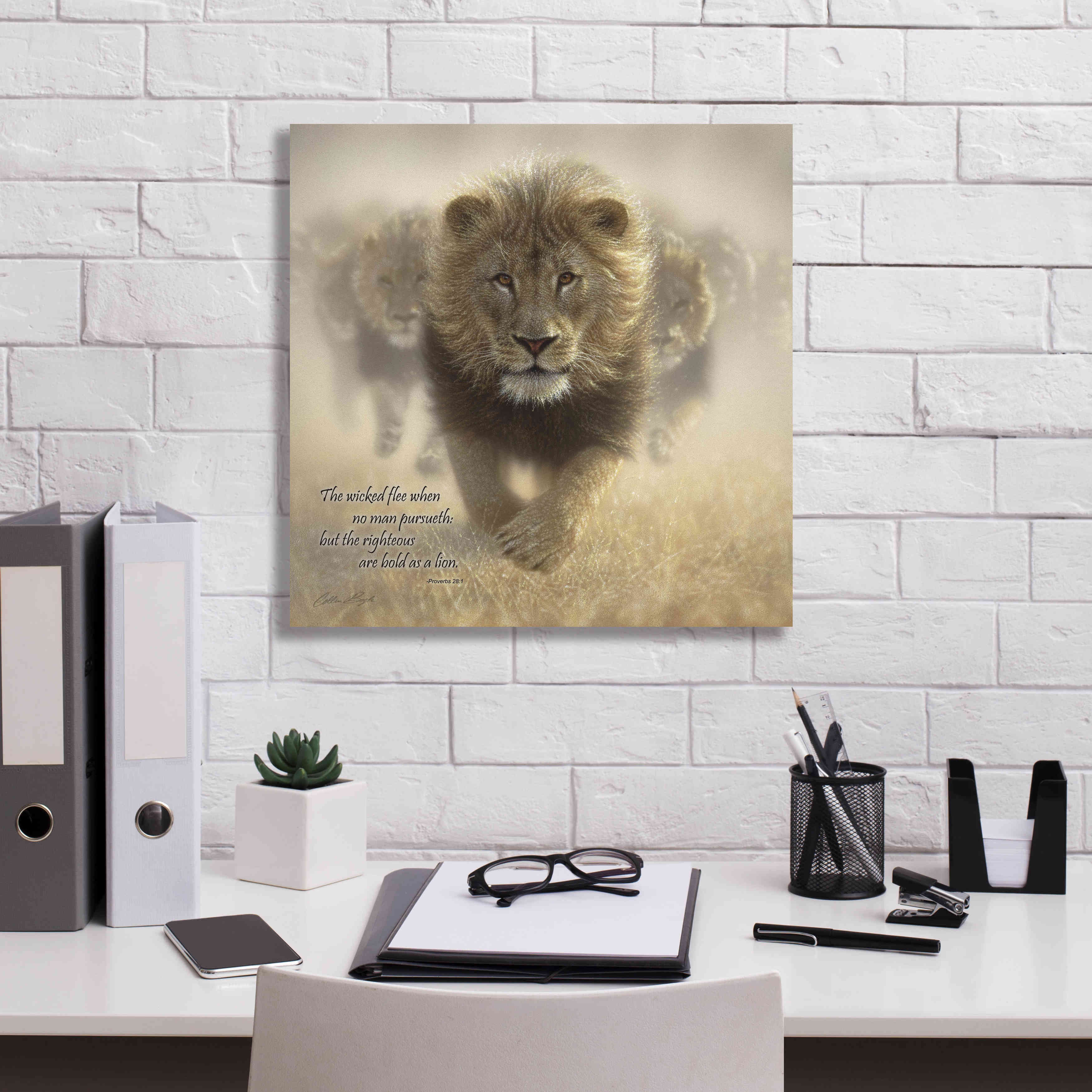 'Wicked Flee' by Collin Bogle, Canvas Wall Art,18x18