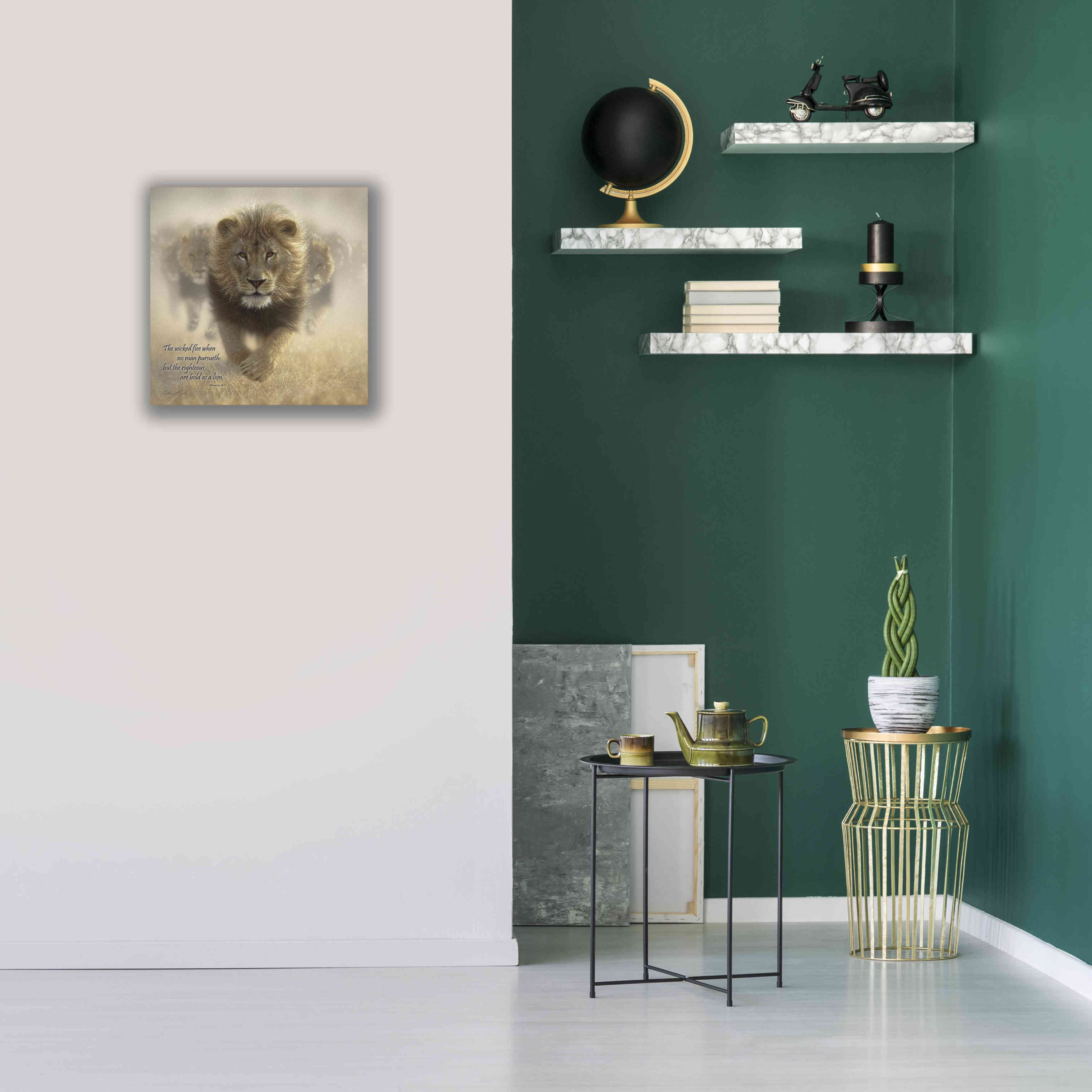 'Wicked Flee' by Collin Bogle, Canvas Wall Art,18x18