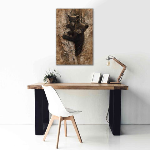 Image of 'Curious Cubs' by Collin Bogle, Canvas Wall Art,26x40