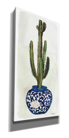 Image of 'Cacti in Blue Pot 2' by Stellar Design Studio, Canvas Wall Art