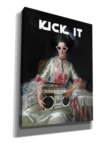 Image of 'Kick It' by Stellar Design Studio, Canvas Wall Art