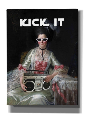 Image of 'Kick It' by Stellar Design Studio, Canvas Wall Art