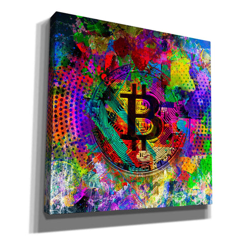 Image of 'Bitcoin Color' Canvas Wall Art