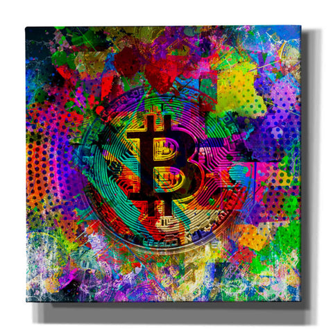 Image of 'Bitcoin Color' Canvas Wall Art