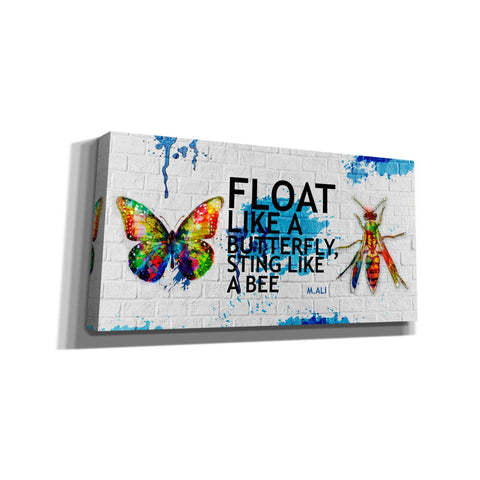 Image of 'Float Like a Butterfly, Sting Like a Bee' Canvas Wall Art