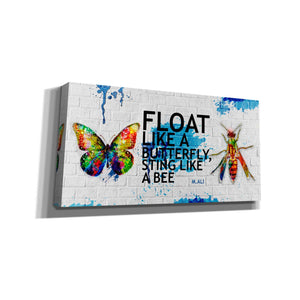 'Float Like a Butterfly, Sting Like a Bee' Canvas Wall Art