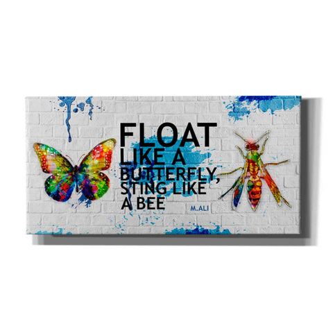 Image of 'Float Like a Butterfly, Sting Like a Bee' Canvas Wall Art