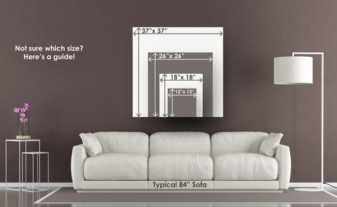 Image of "'Bitcoin Color' Canvas Wall Art"