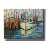 "At the Dock" by Jeanette Vertentes, Giclee Canvas Wall Art