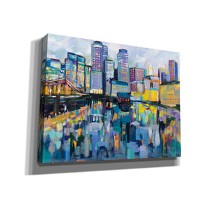 "Boston Harbor" by Jeanette Vertentes, Giclee Canvas Wall Art