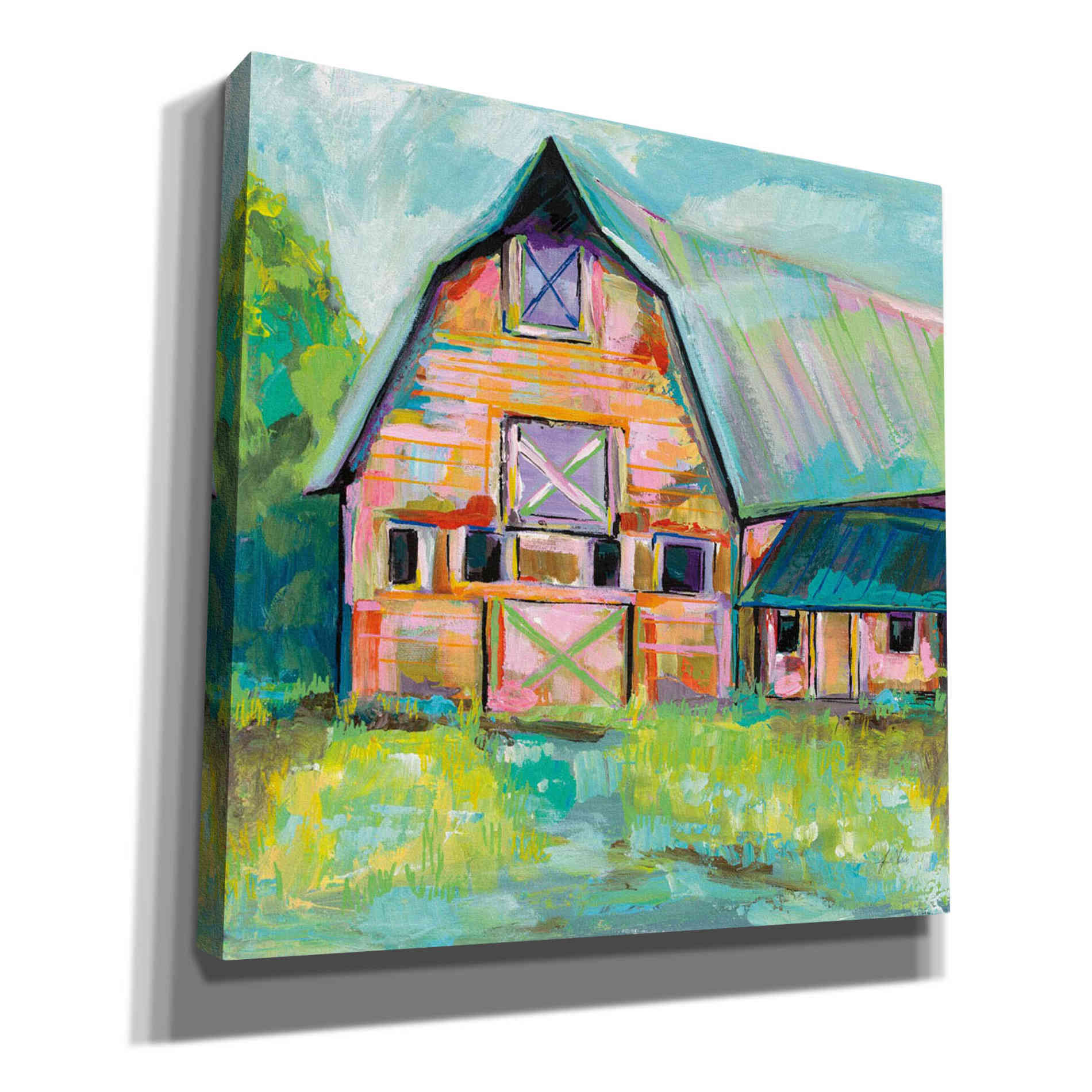 "Going to the Country II" by Jeanette Vertentes, Giclee Canvas Wall Art