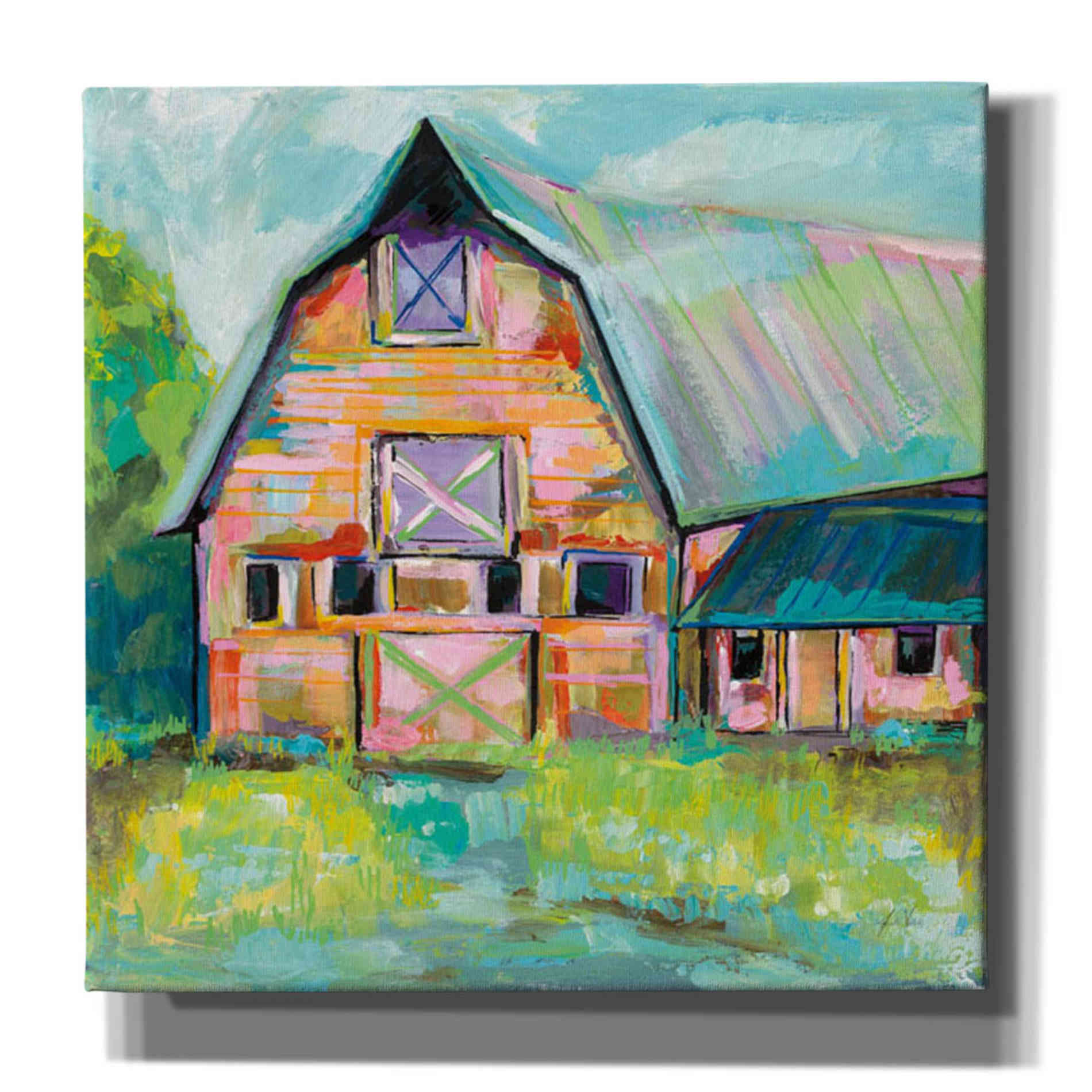 "Going to the Country II" by Jeanette Vertentes, Giclee Canvas Wall Art