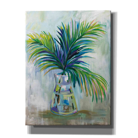 Image of "Palm Leaves I" by Jeanette Vertentes, Giclee Canvas Wall Art