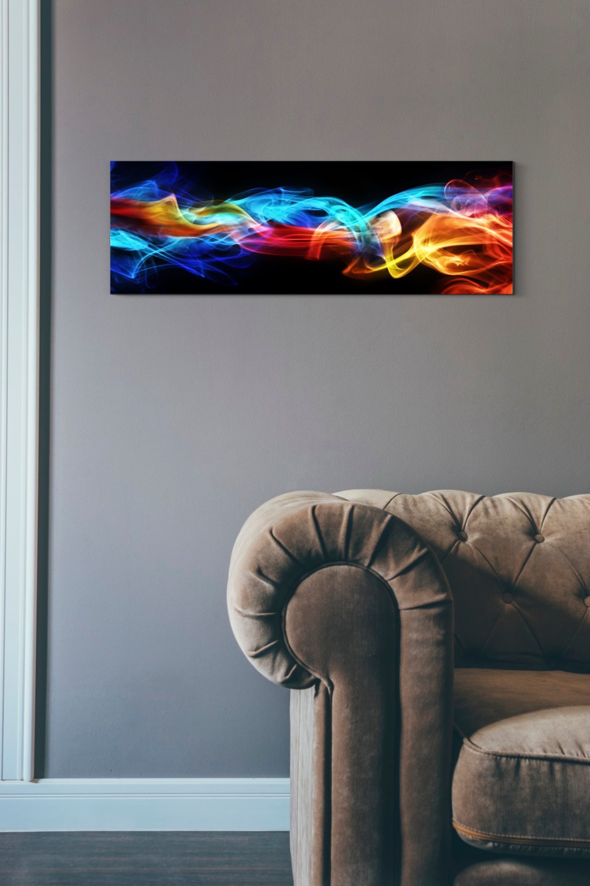 Smokey Haze Canvas Print Wall Art,12x36