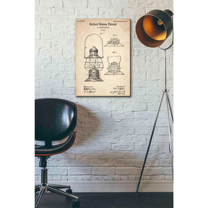 'Lantern Vintage Patent' Canvas Wall Art,18 x 26