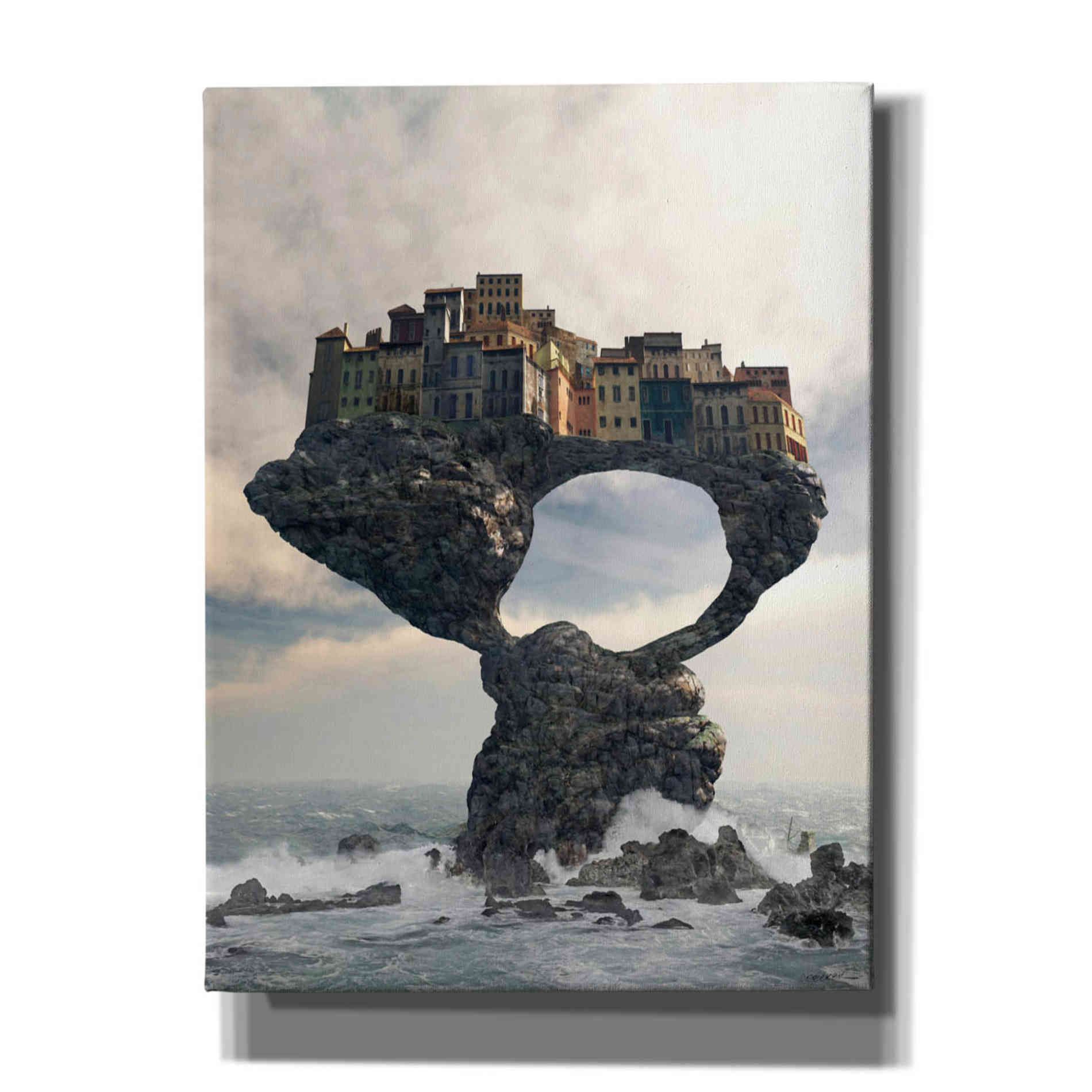 'Precarious' by Cynthia Decker, Canvas Wall Art