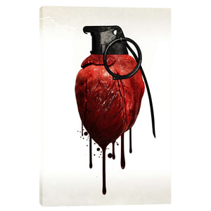 "Heart Grenade" by Nicklas Gustafsson, Giclee Canvas Wall Art