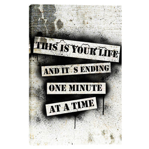"This Is Your Life - Fight Club" by Nicklas Gustafsson, Giclee Canvas Wall Art