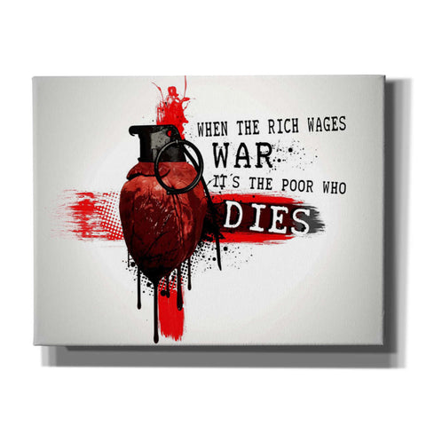 Image of "When The Rich Wages War" by Nicklas Gustafsson, Giclee Canvas Wall Art