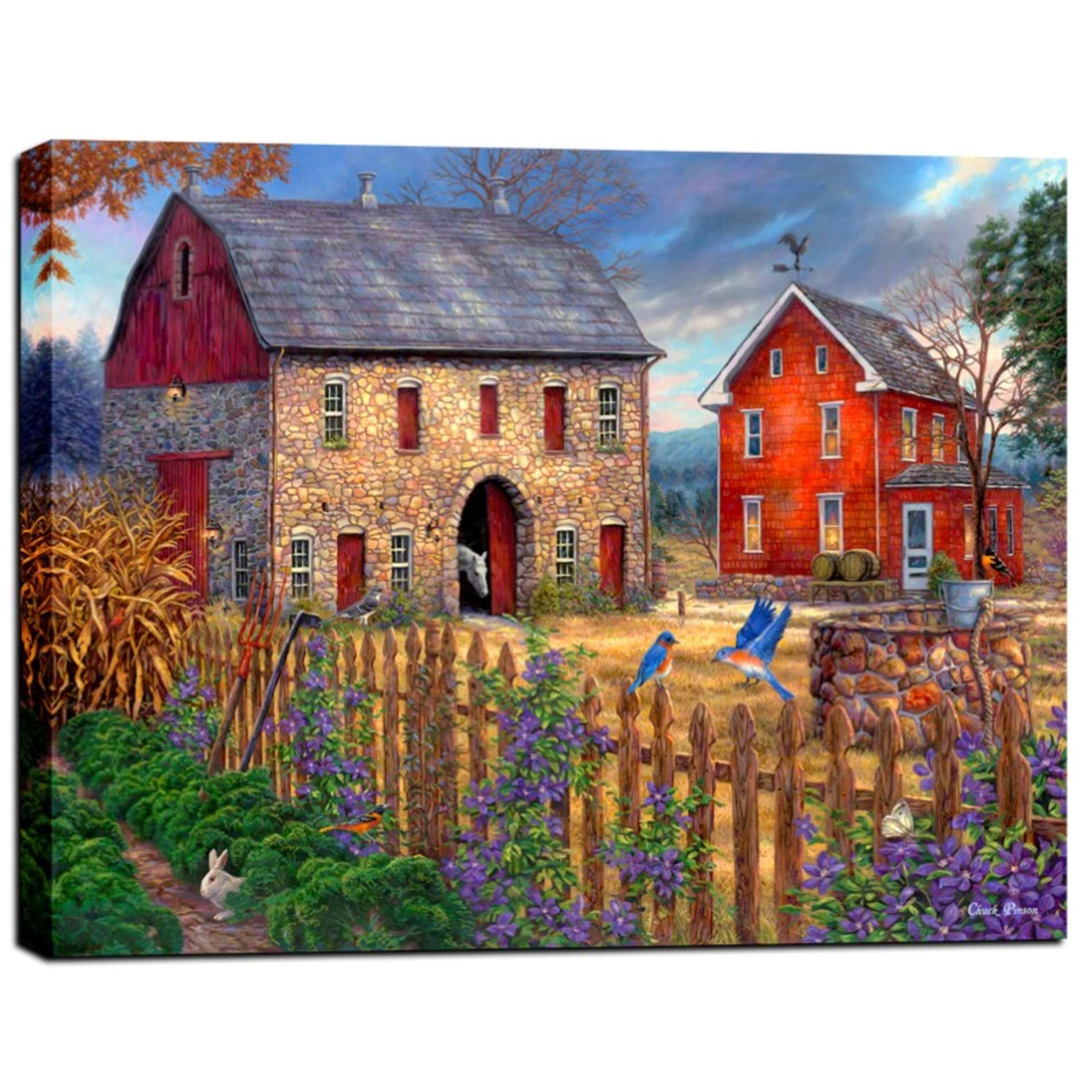 "The Bluebirds' Song" by Chuck Pinson, Giclee Canvas Wall Art