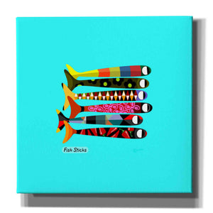 'Fish Sticks' by Chuck Wimmer, Canvas Wall Art