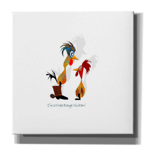 Image of 'Free Range Chicken' by Chuck Wimmer, Canvas Wall Art