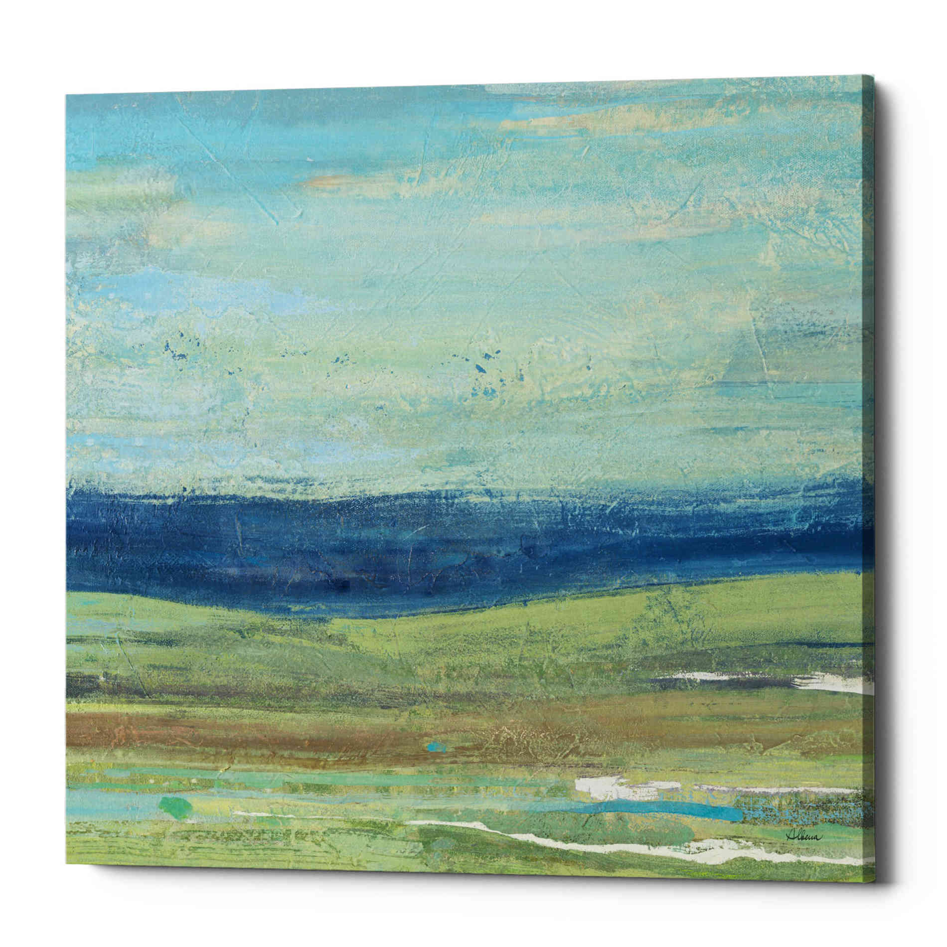 'Azure Wave' by Albena Hristova, Canvas Wall Art