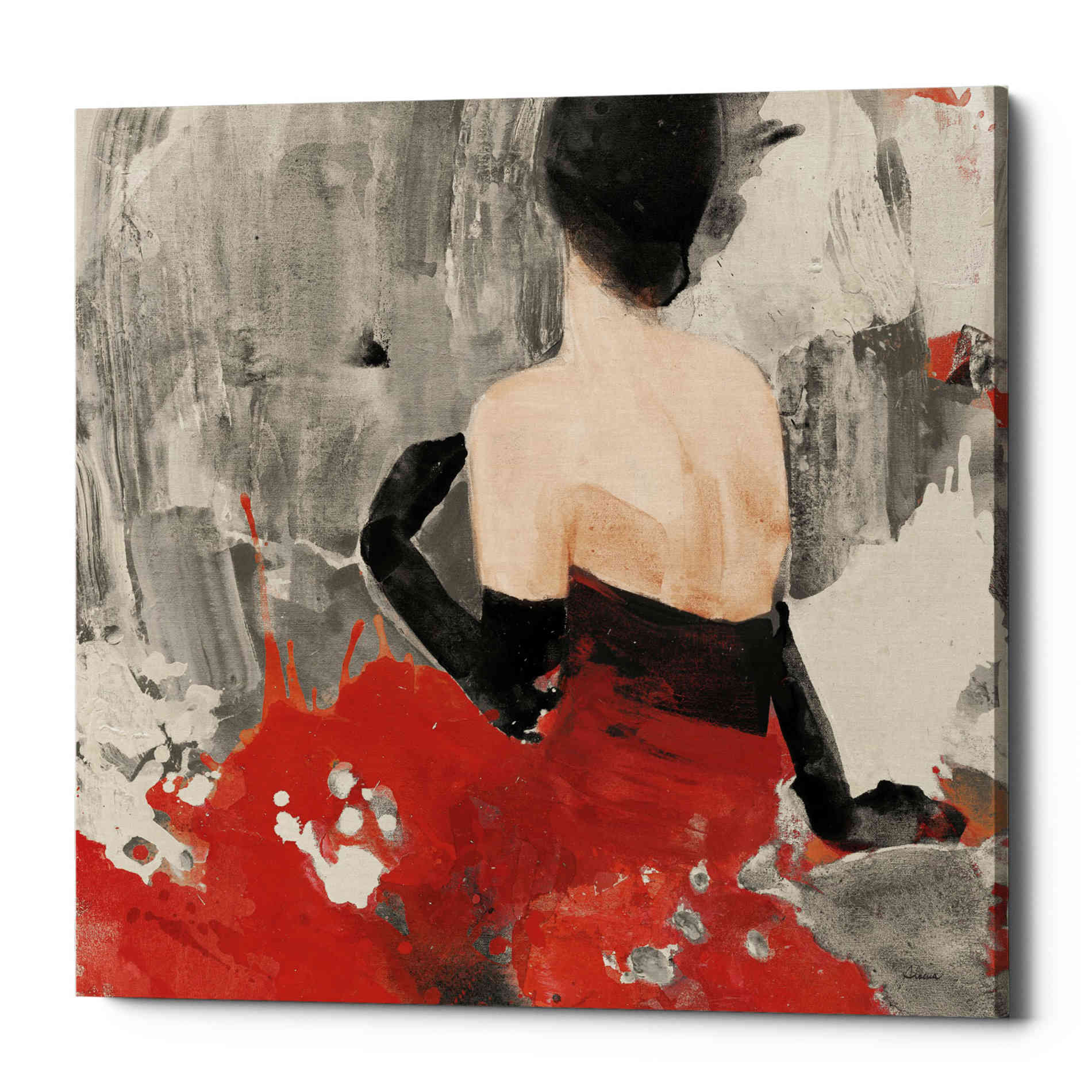 'Beautiful Gaze II Neutral' by Albena Hristova, Canvas Wall Art