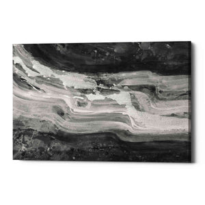 'Currents Gray Black White' by Albena Hristova, Canvas Wall Art