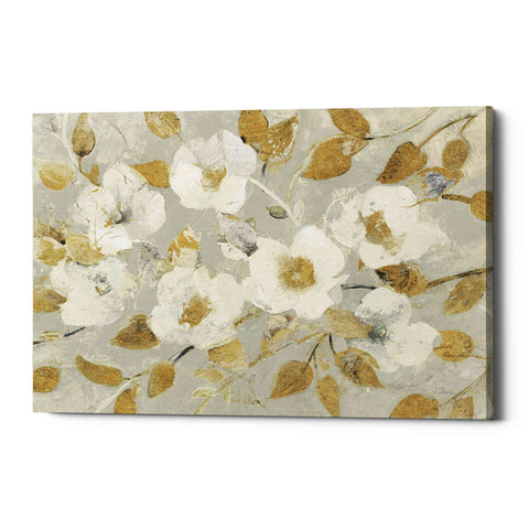 Image of 'Fading Spring Gray and Gold' by Albena Hristova, Canvas Wall Art