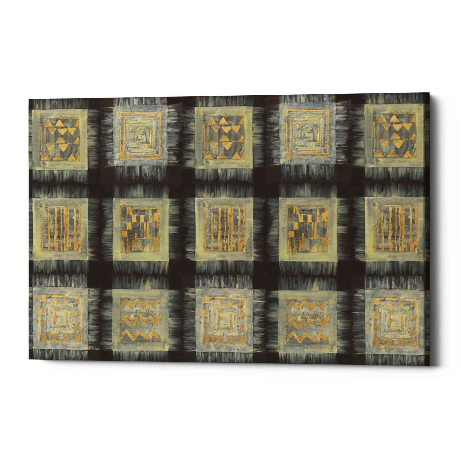 'Gold Tapestry VIII RUG' by Albena Hristova, Canvas Wall Art