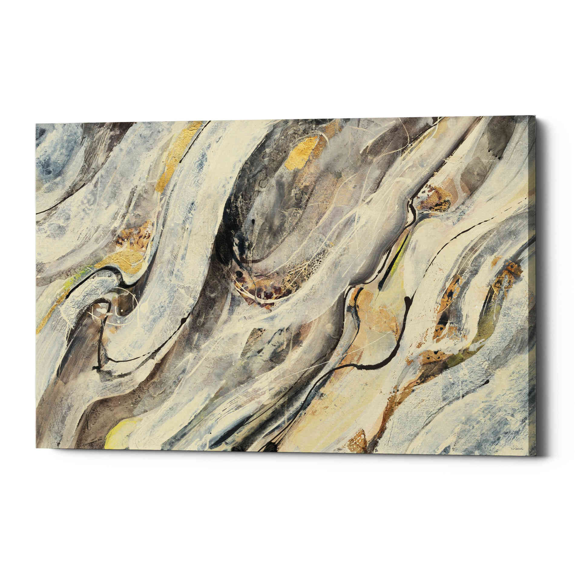 'Golden Falls' by Albena Hristova, Canvas Wall Art