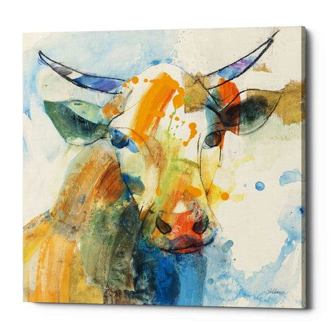 Image of 'Happy Cows I' by Albena Hristova, Canvas Wall Art