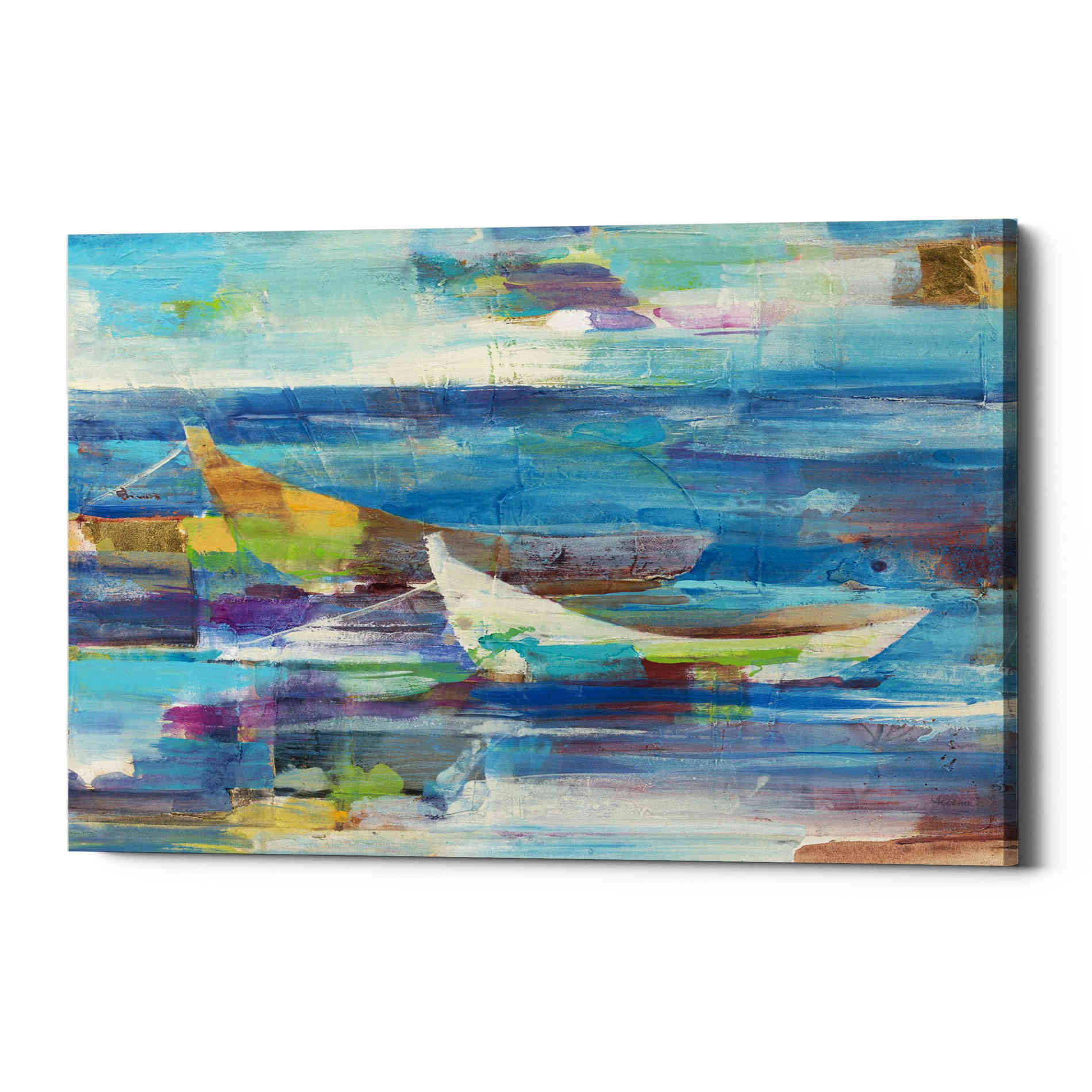 'Mooring for the Day' by Albena Hristova, Canvas Wall Art